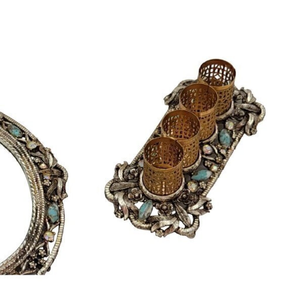 Sam Fink Vanity Mirror Lipstick Holder Set - Picture 3 of 11